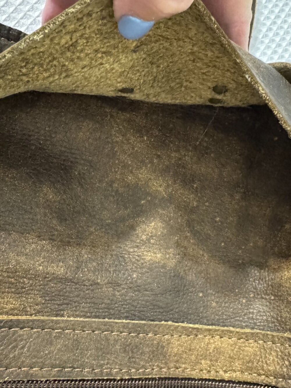 Upcycled Pink Pony Hair Leather Clutch Wallet - Picture 7 of 9